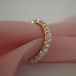 0.3 TCW Round Half Eternity Lab Grown Diamond Wedding Band