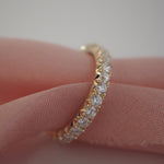0.3 TCW Round Half Eternity Lab Grown Diamond Wedding Band