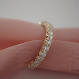 0.3 TCW Round Half Eternity Lab Grown Diamond Wedding Band