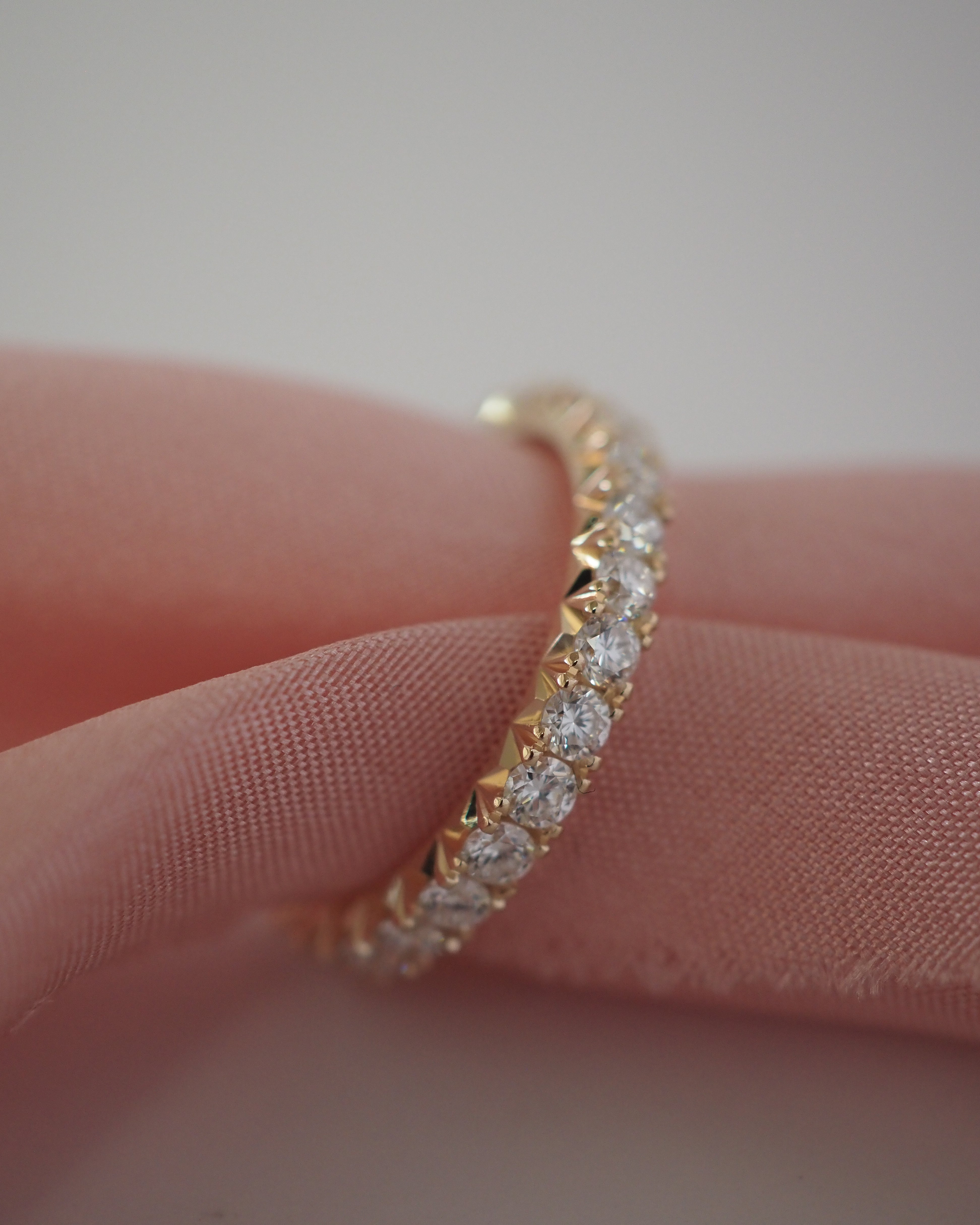 0.3 TCW Round Half Eternity Lab Grown Diamond Wedding Band