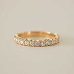 0.3 TCW Round Half Eternity Lab Grown Diamond Wedding Band