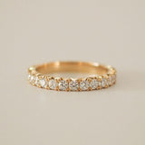 0.3 TCW Round Half Eternity Lab Grown Diamond Wedding Band