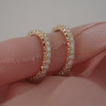0.3 TCW Round Half Eternity Lab Grown Diamond Wedding Band