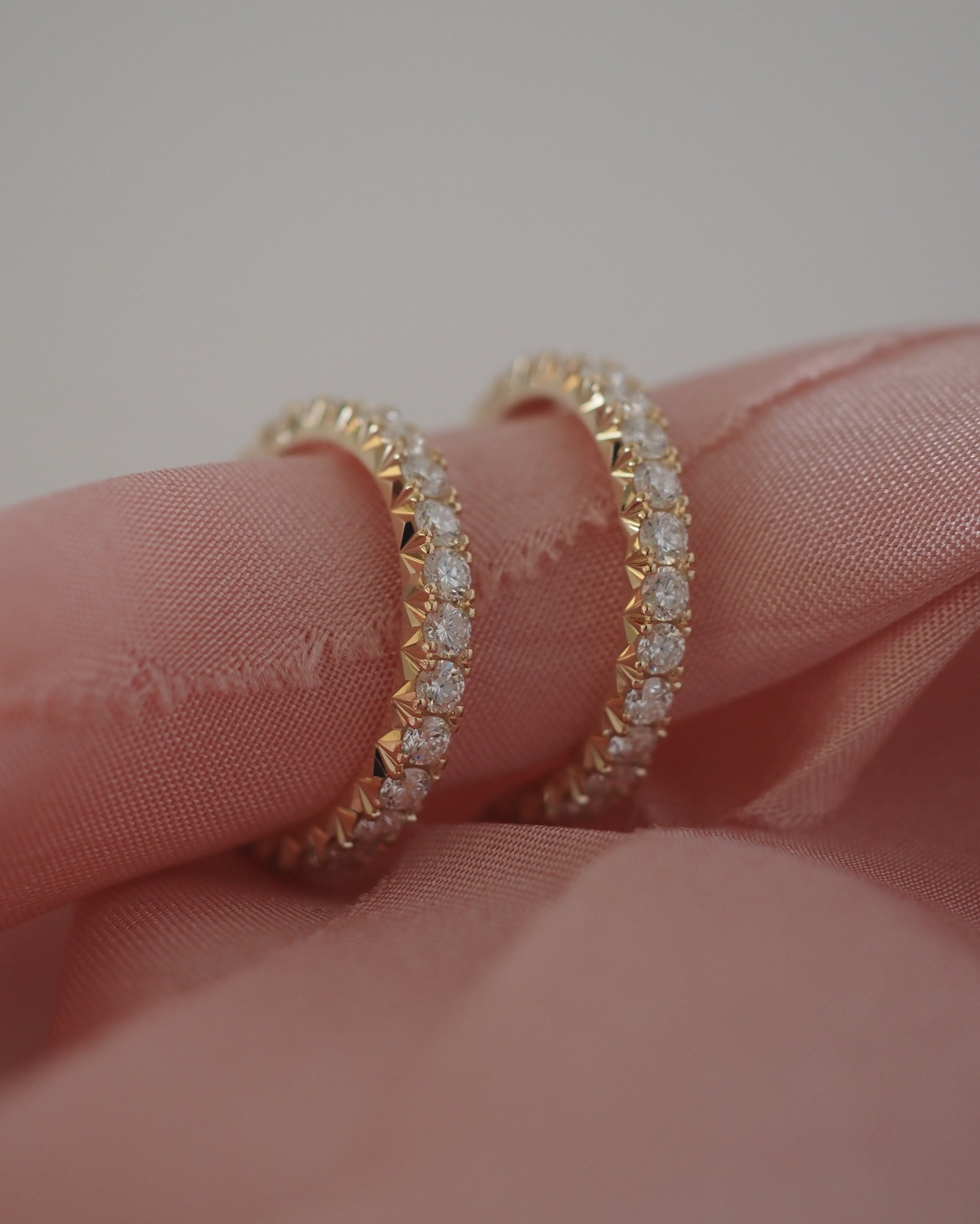 0.3 TCW Round Half Eternity Lab Grown Diamond Wedding Band