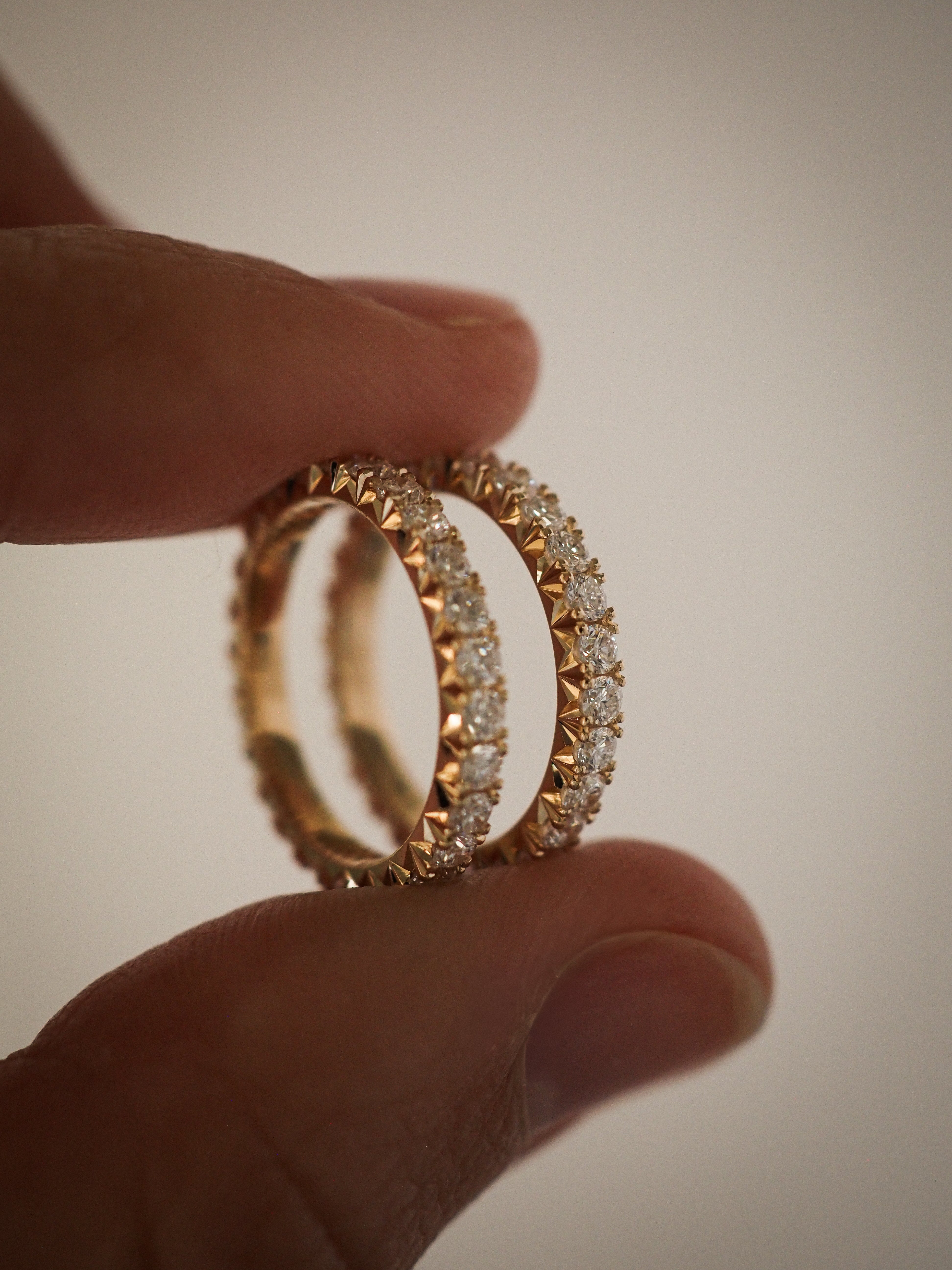 0.3 TCW Round Half Eternity Lab Grown Diamond Wedding Band