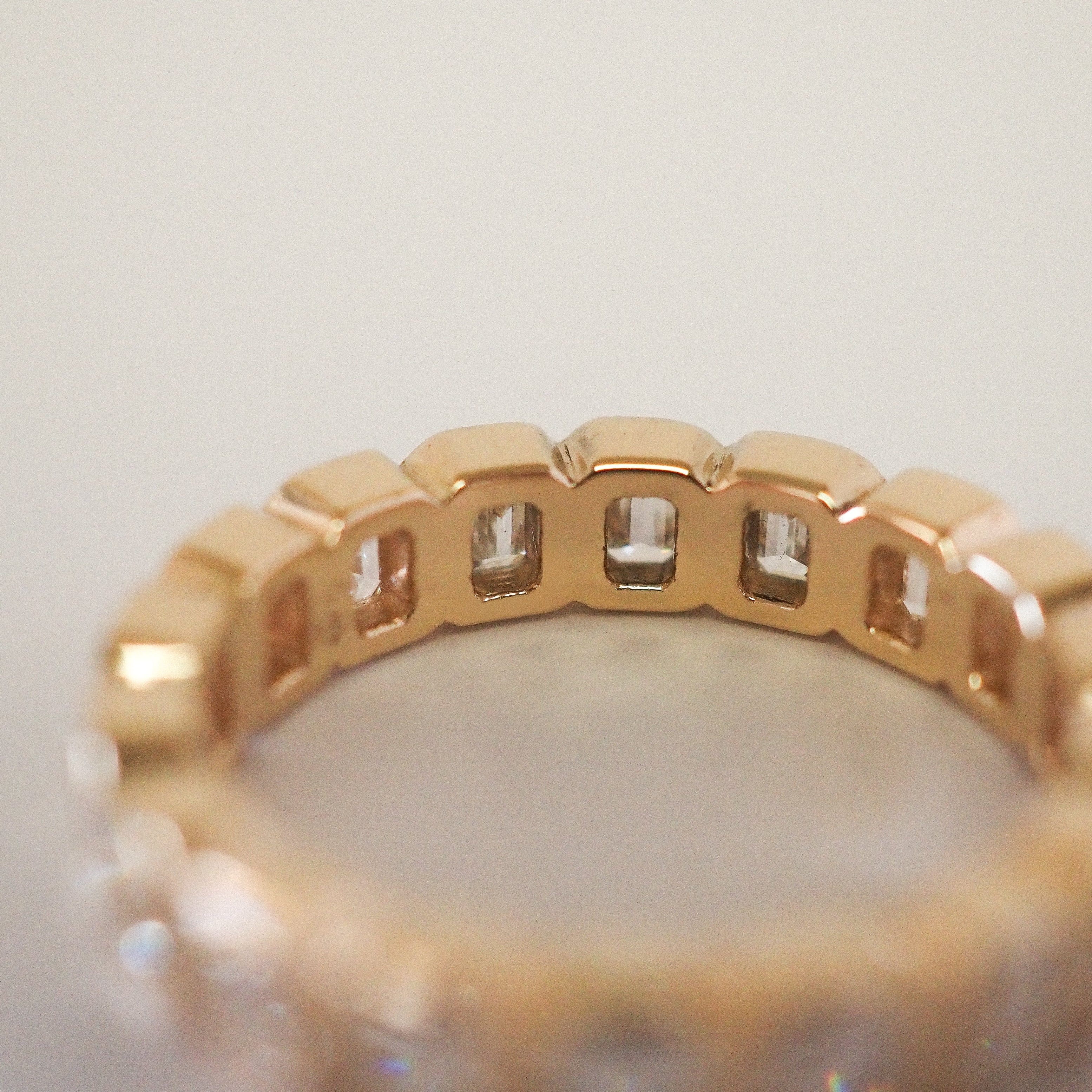 0.3 TCW Round Half Eternity Lab Grown Diamond Wedding Band