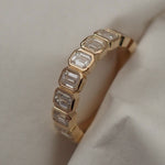 0.3 TCW Round Half Eternity Lab Grown Diamond Wedding Band