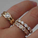 0.3 TCW Round Half Eternity Lab Grown Diamond Wedding Band
