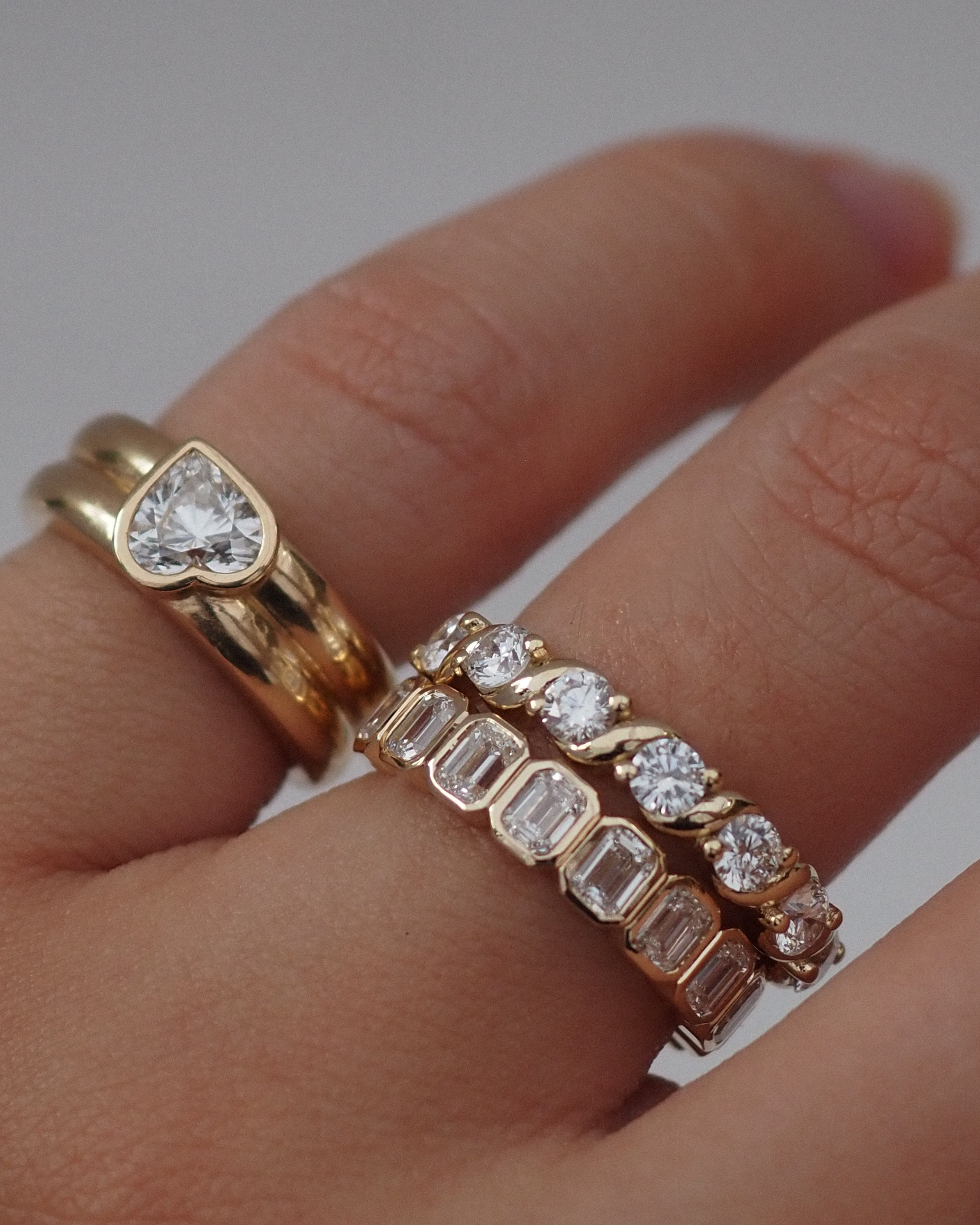 0.3 TCW Round Half Eternity Lab Grown Diamond Wedding Band
