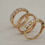 0.3 TCW Round Half Eternity Lab Grown Diamond Wedding Band
