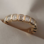 0.3 TCW Round Half Eternity Lab Grown Diamond Wedding Band