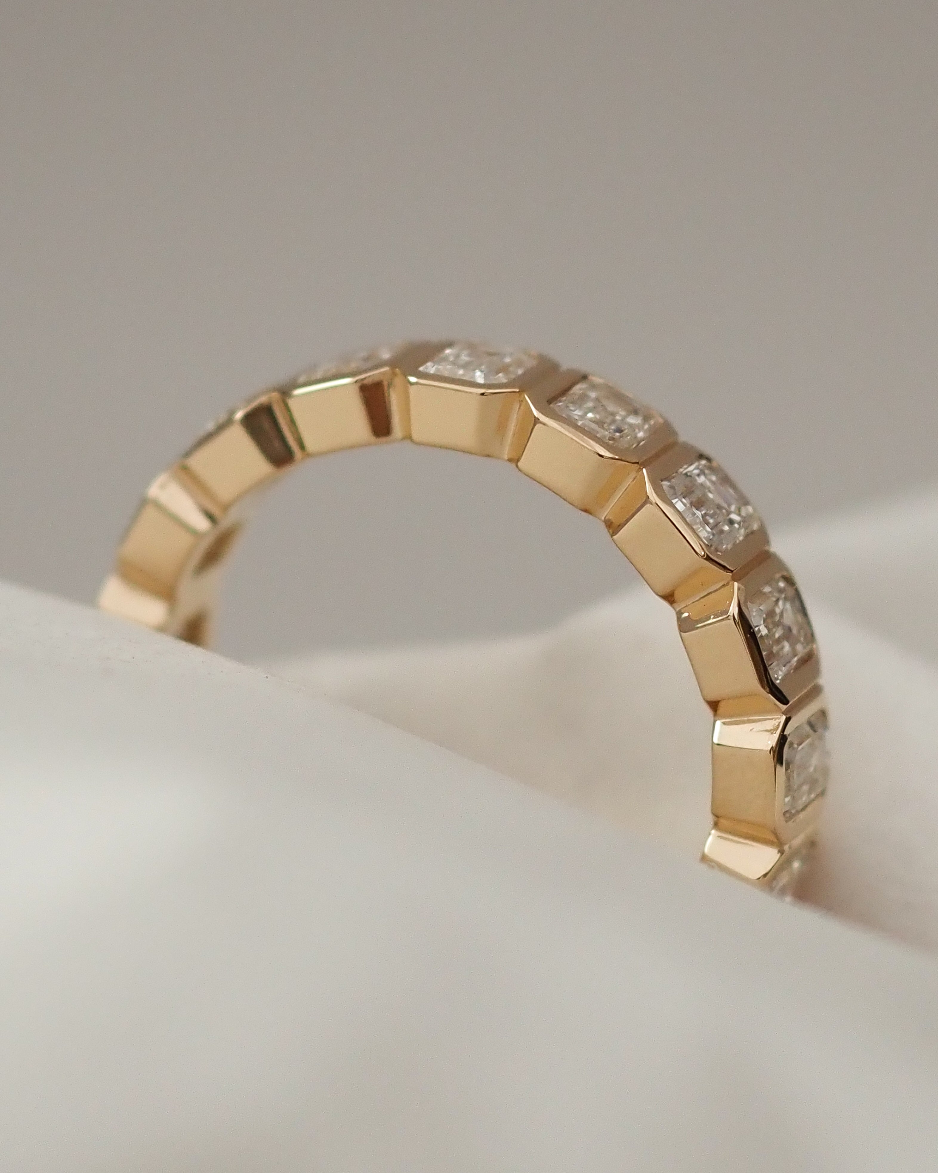 0.3 TCW Round Half Eternity Lab Grown Diamond Wedding Band