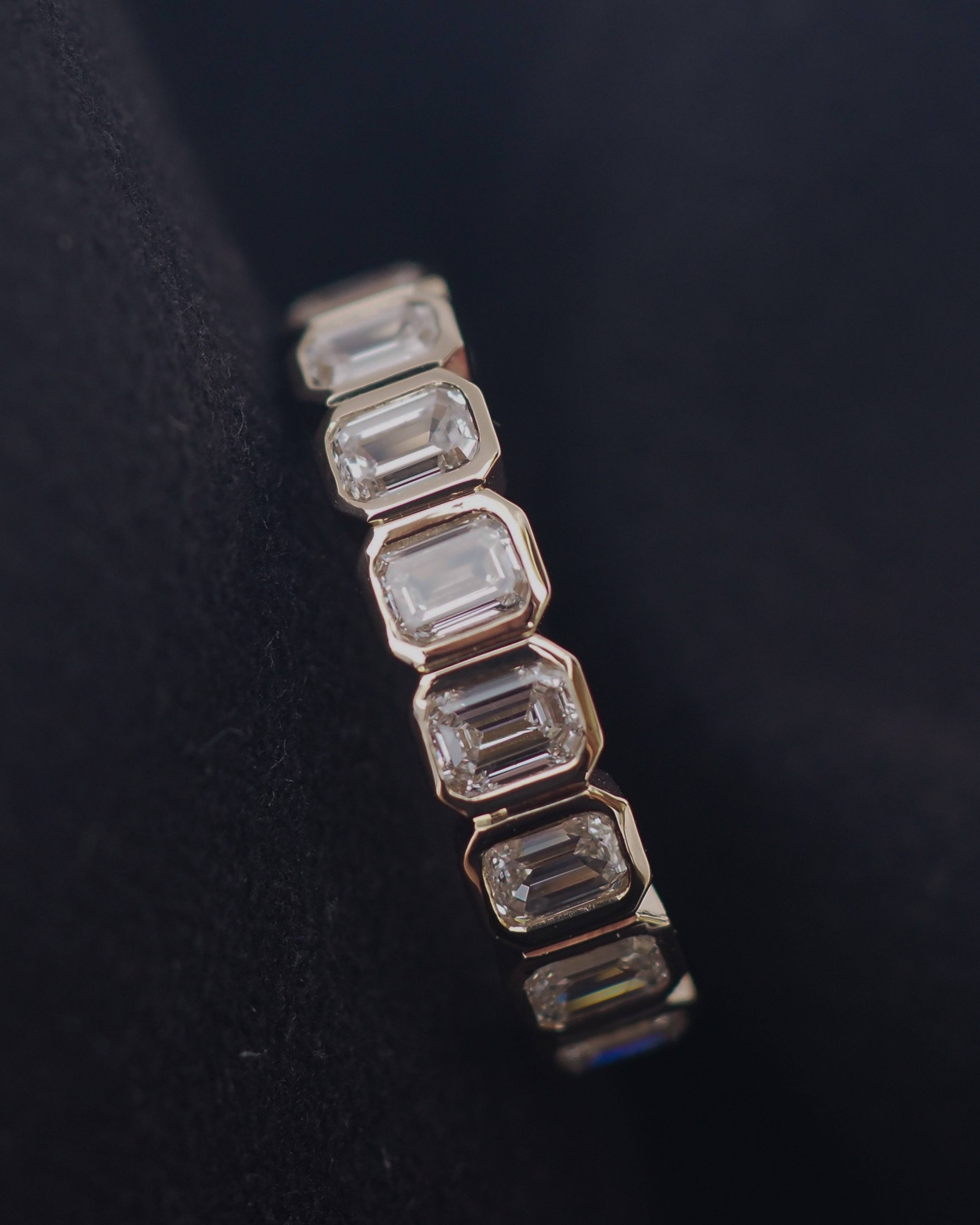 0.3 TCW Round Half Eternity Lab Grown Diamond Wedding Band