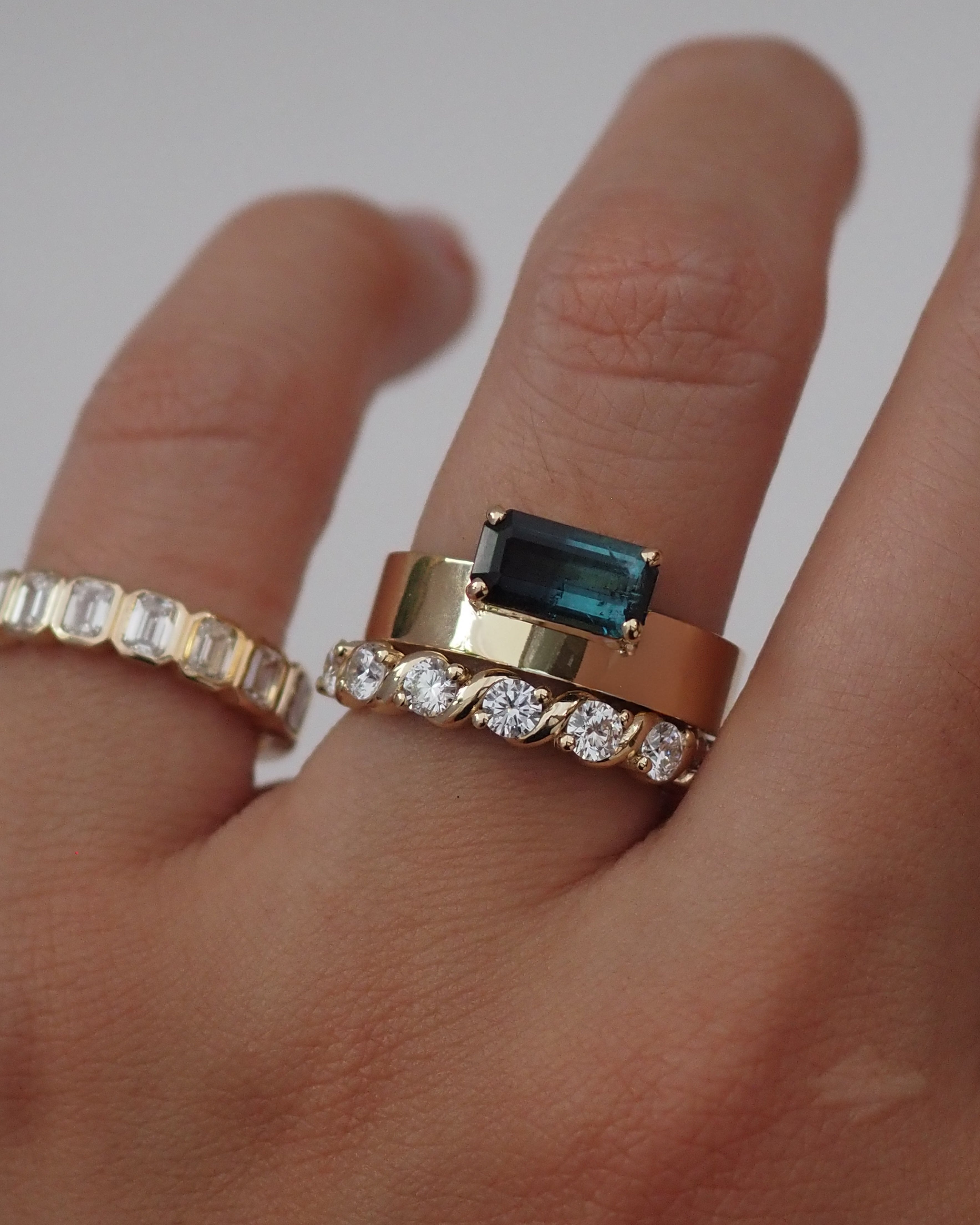 0.3 TCW Round Half Eternity Lab Grown Diamond Wedding Band