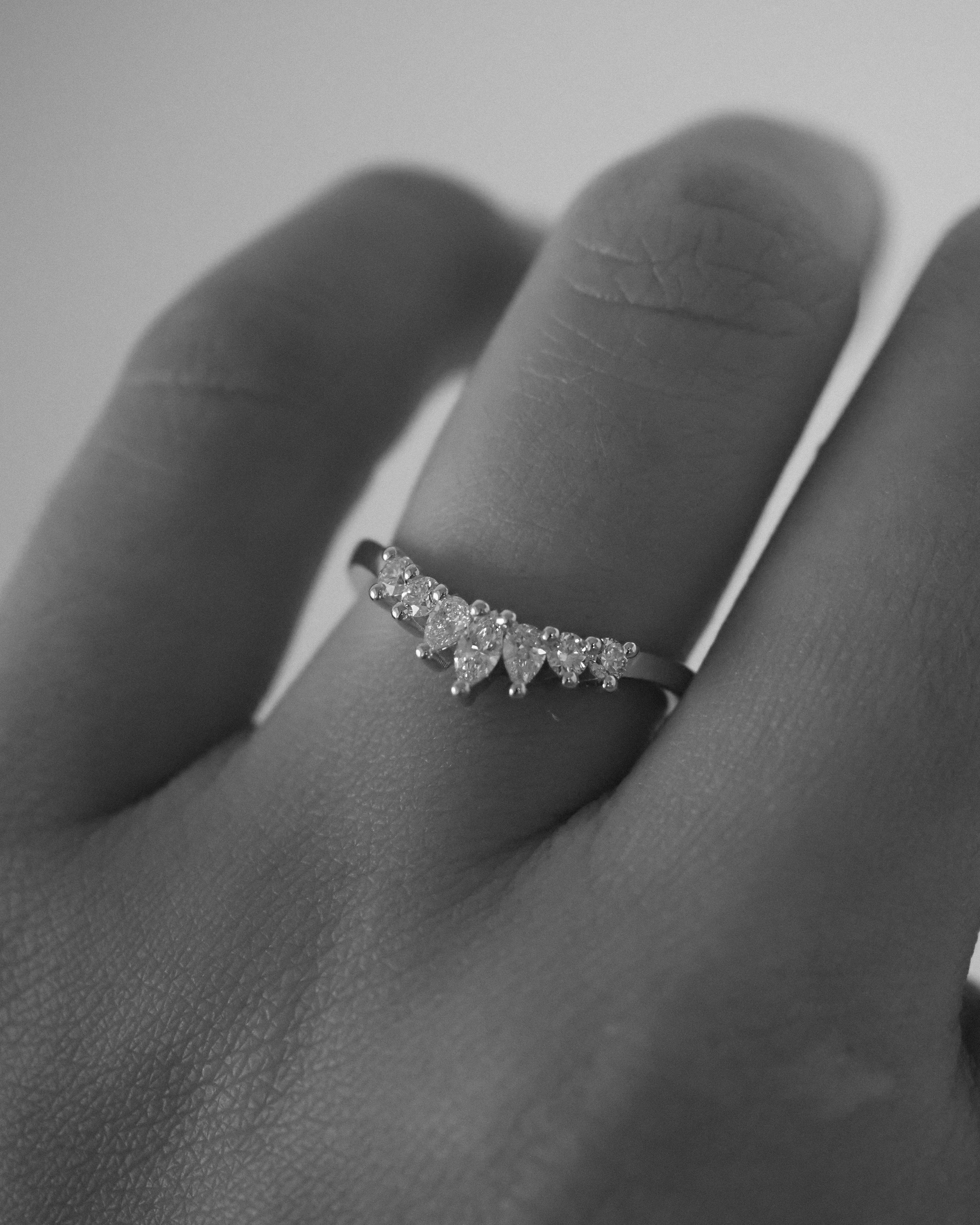0.3 TCW Round Half Eternity Lab Grown Diamond Wedding Band