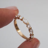 0.3 TCW Round Half Eternity Lab Grown Diamond Wedding Band