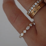 0.3 TCW Round Half Eternity Lab Grown Diamond Wedding Band