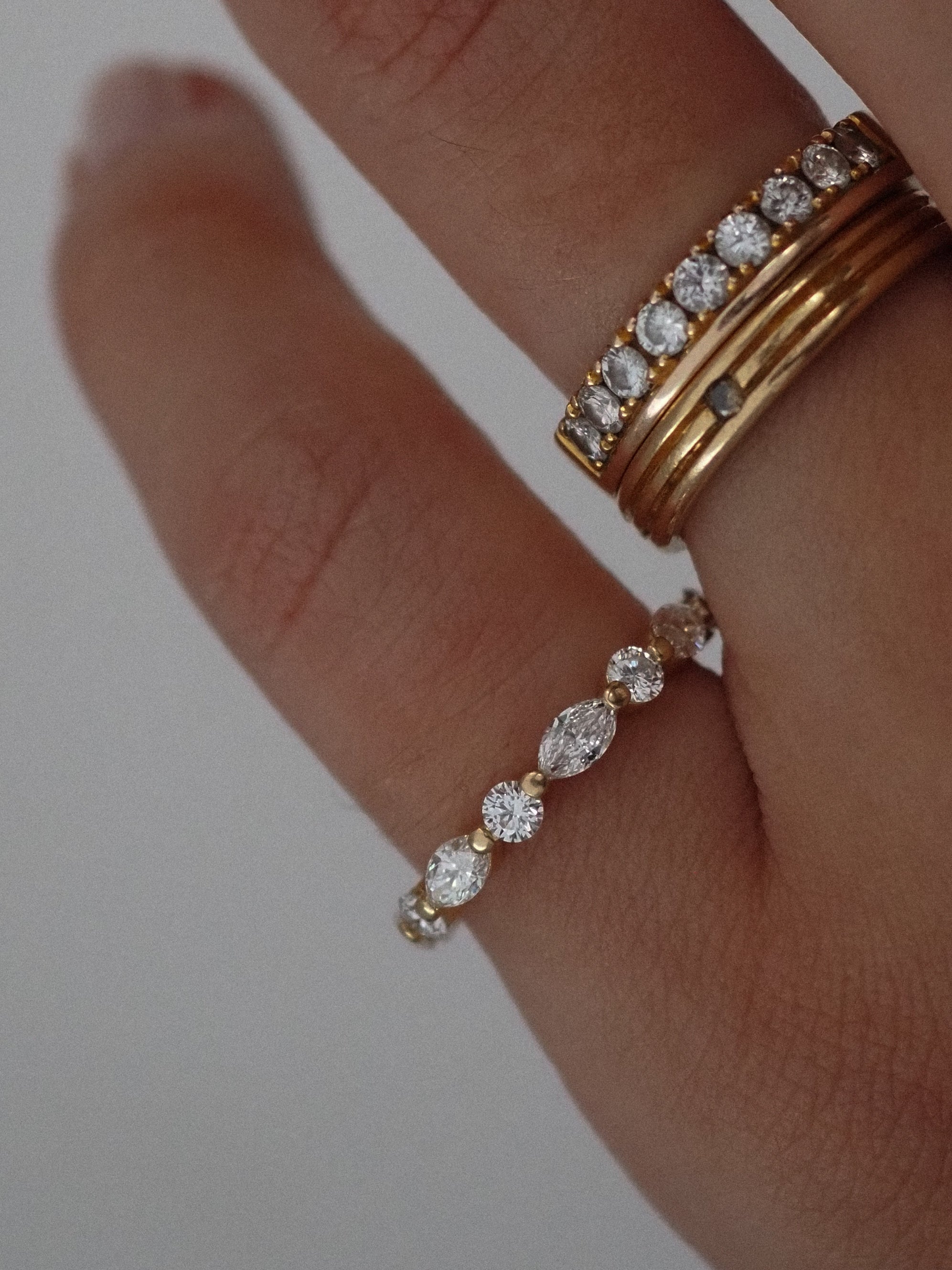 0.3 TCW Round Half Eternity Lab Grown Diamond Wedding Band