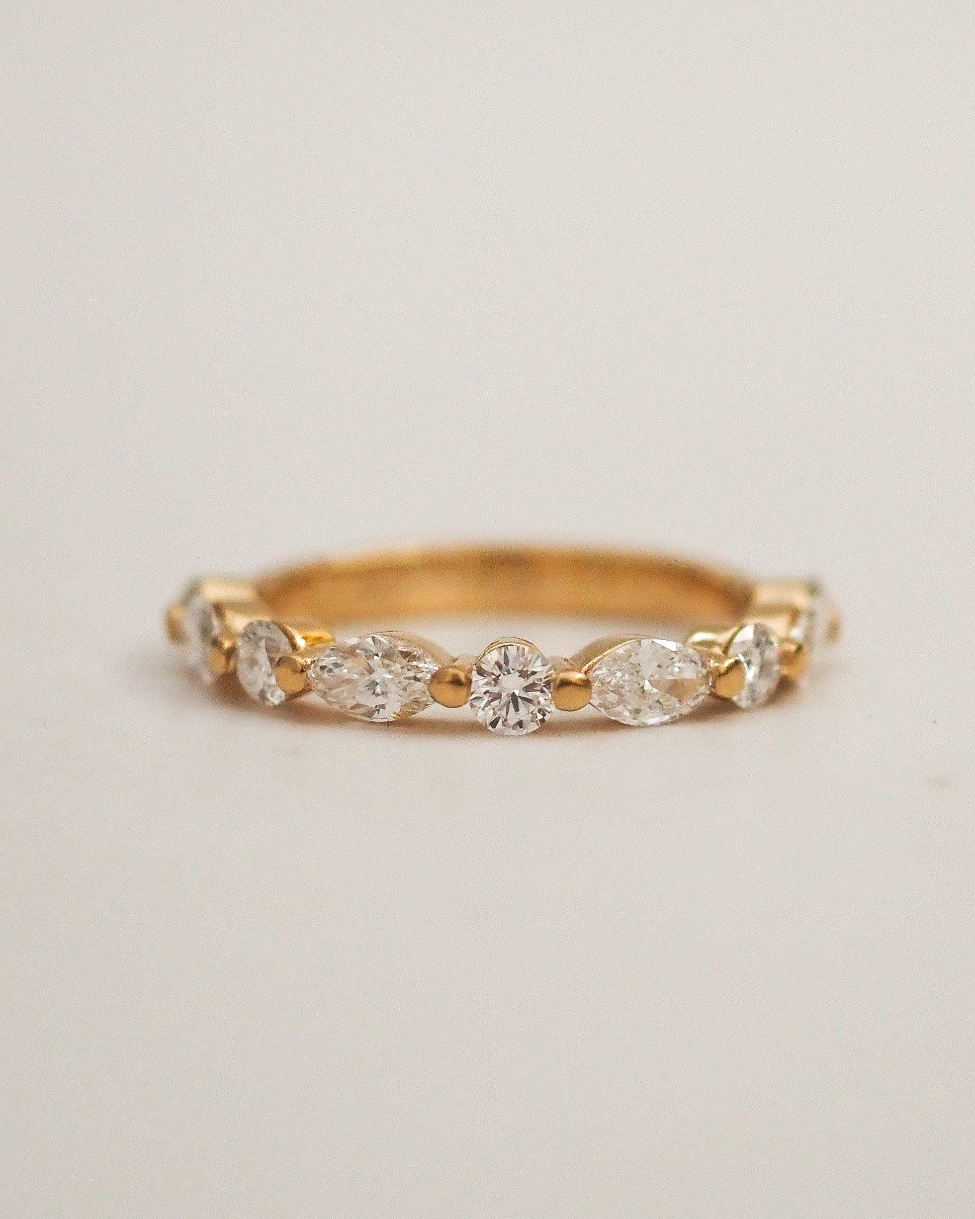 0.3 TCW Round Half Eternity Lab Grown Diamond Wedding Band