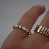 0.3 TCW Round Half Eternity Lab Grown Diamond Wedding Band