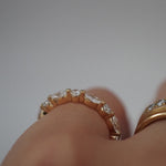 0.3 TCW Round Half Eternity Lab Grown Diamond Wedding Band