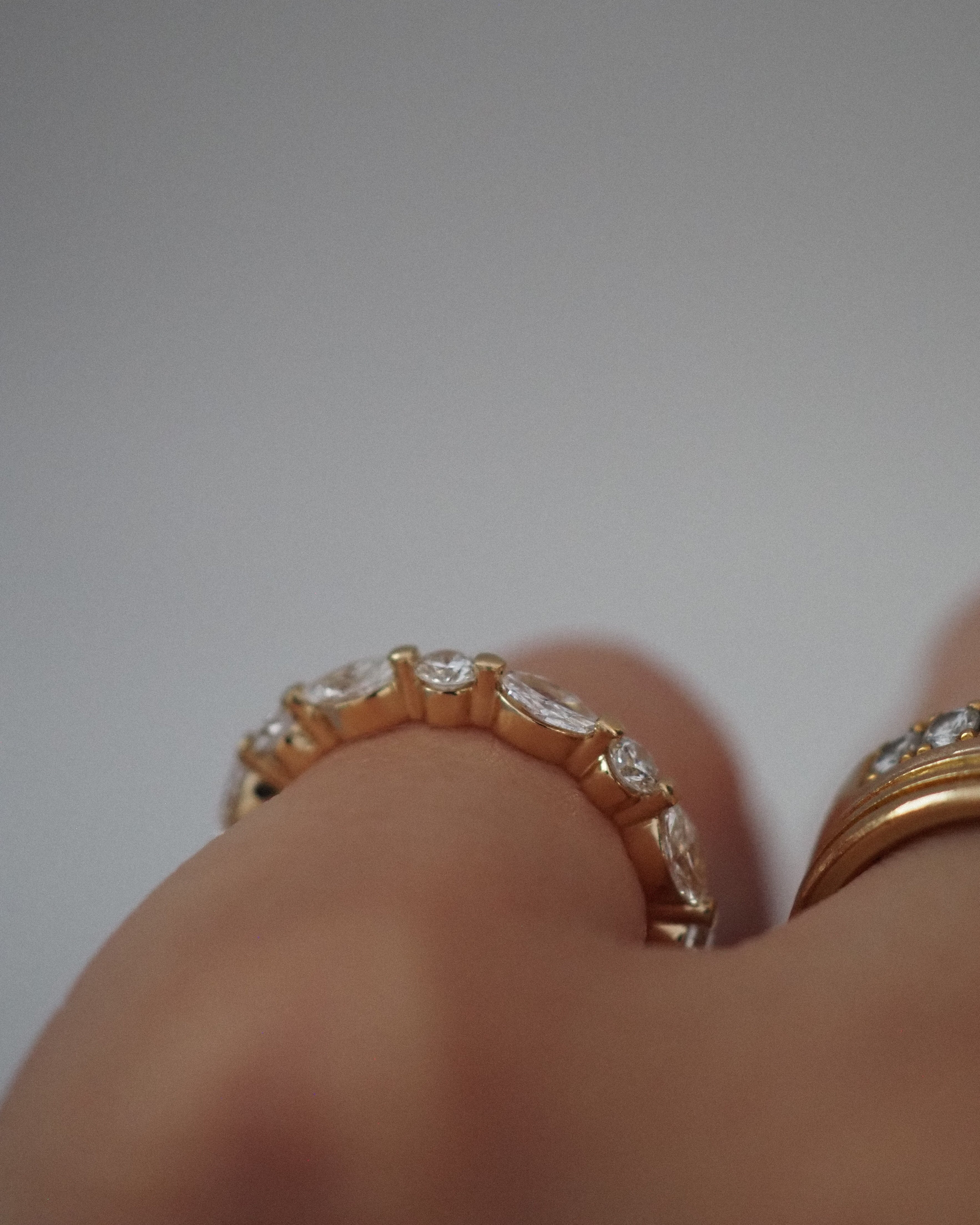 0.3 TCW Round Half Eternity Lab Grown Diamond Wedding Band