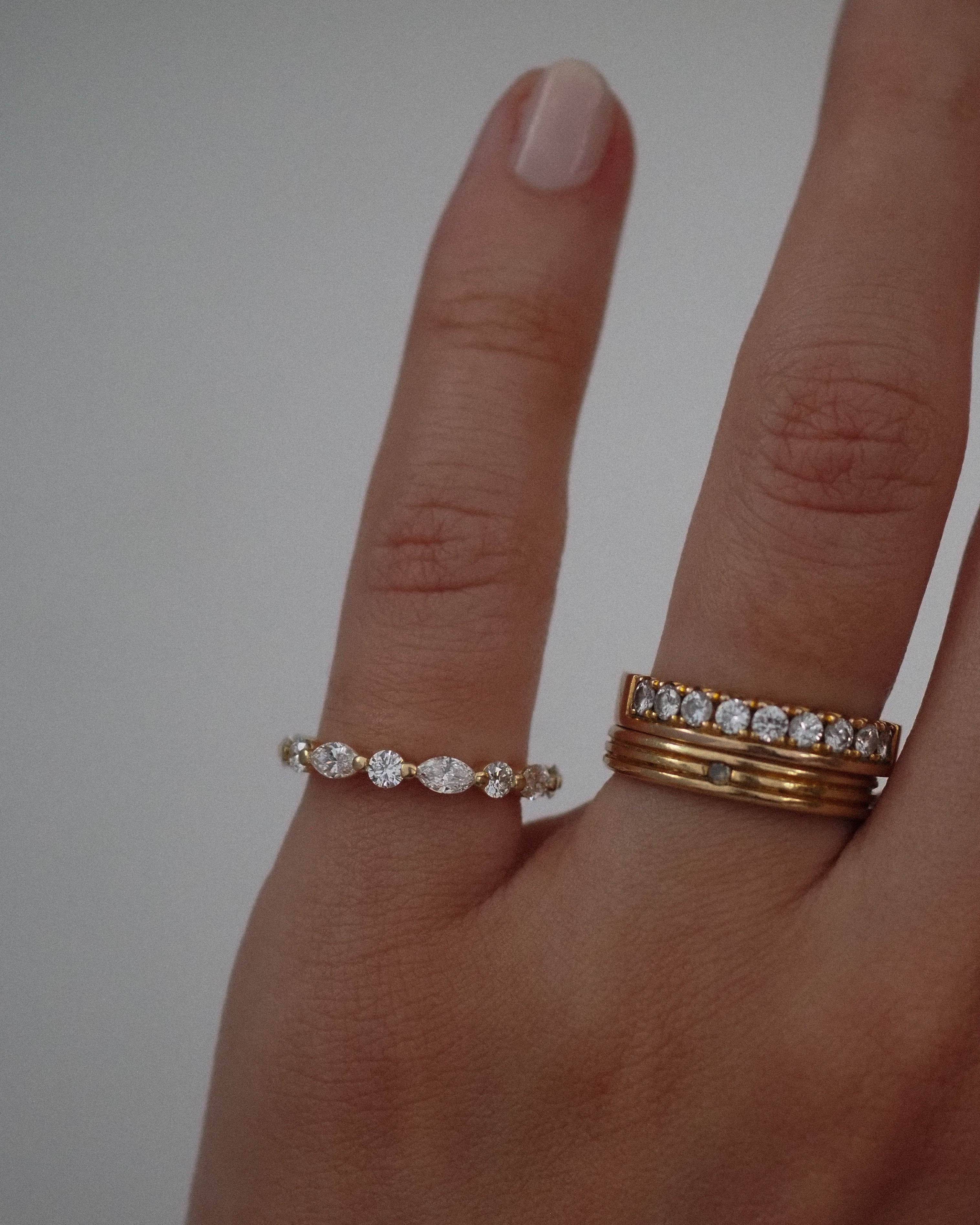 0.3 TCW Round Half Eternity Lab Grown Diamond Wedding Band