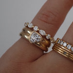 0.3 TCW Round Half Eternity Lab Grown Diamond Wedding Band