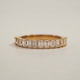 0.3 TCW Round Half Eternity Lab Grown Diamond Wedding Band