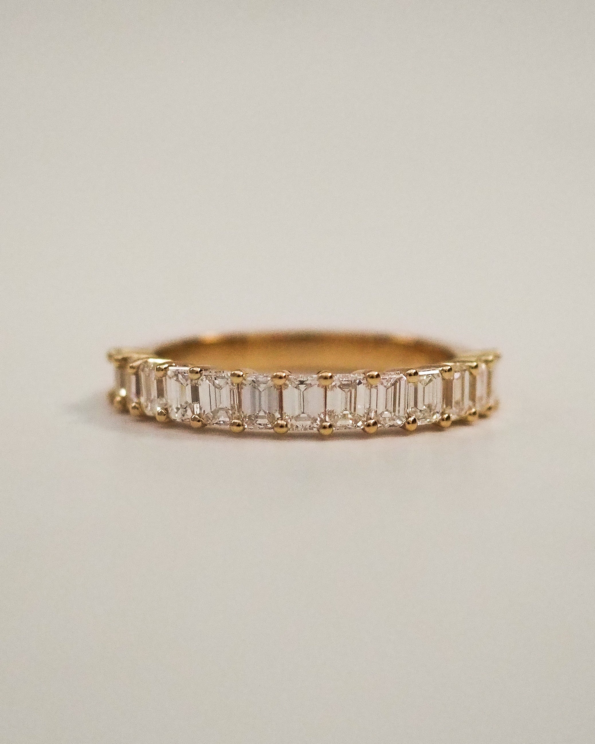 0.3 TCW Round Half Eternity Lab Grown Diamond Wedding Band