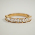 0.3 TCW Round Half Eternity Lab Grown Diamond Wedding Band