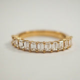 0.3 TCW Round Half Eternity Lab Grown Diamond Wedding Band