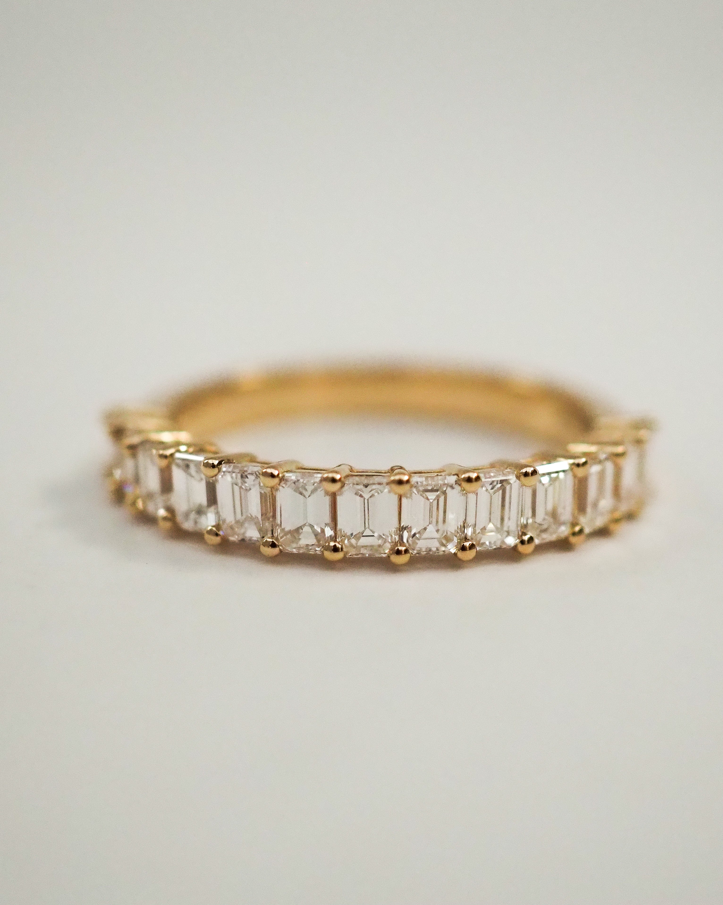 0.3 TCW Round Half Eternity Lab Grown Diamond Wedding Band