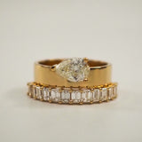 0.3 TCW Round Half Eternity Lab Grown Diamond Wedding Band