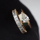 0.3 TCW Round Half Eternity Lab Grown Diamond Wedding Band