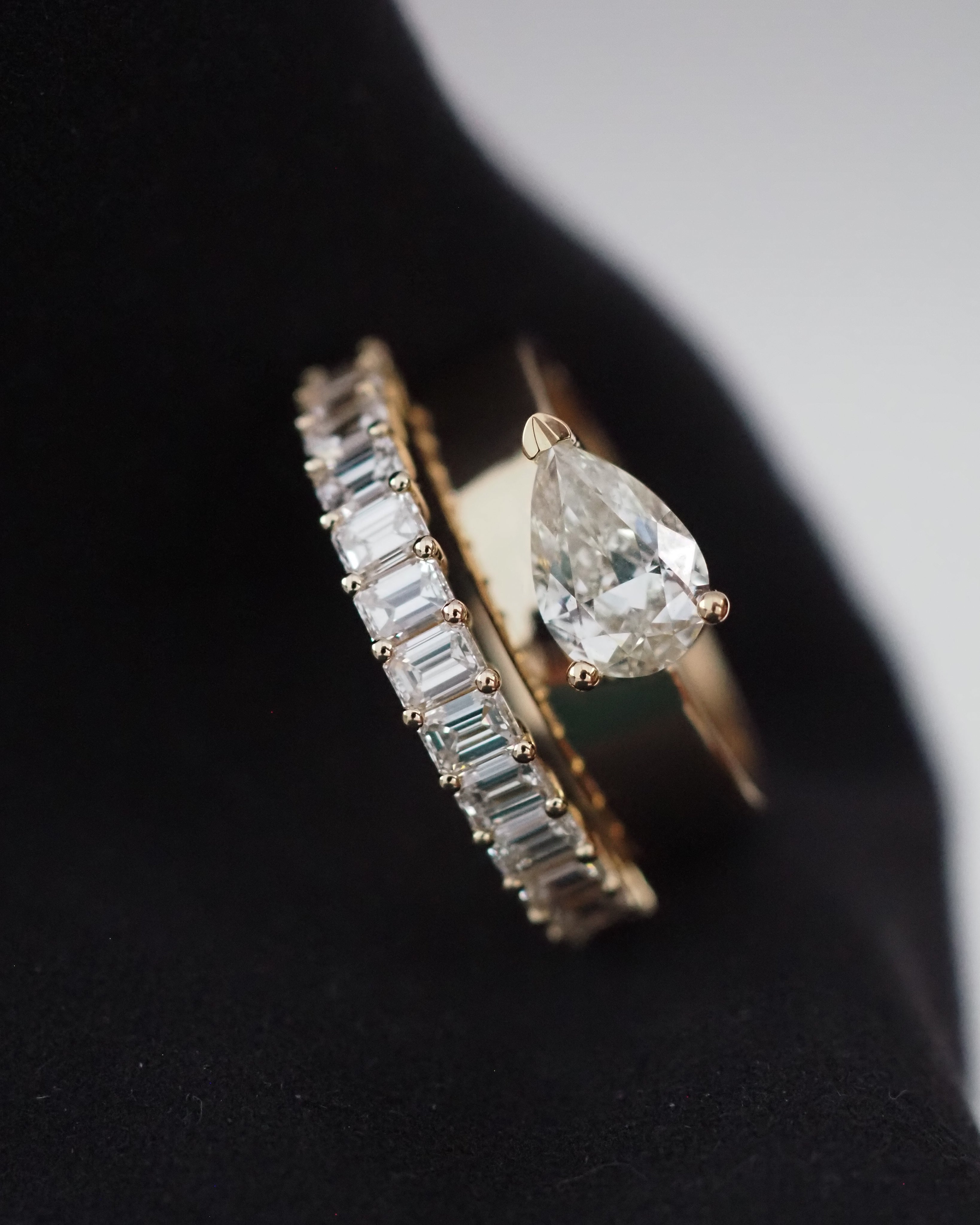 0.3 TCW Round Half Eternity Lab Grown Diamond Wedding Band