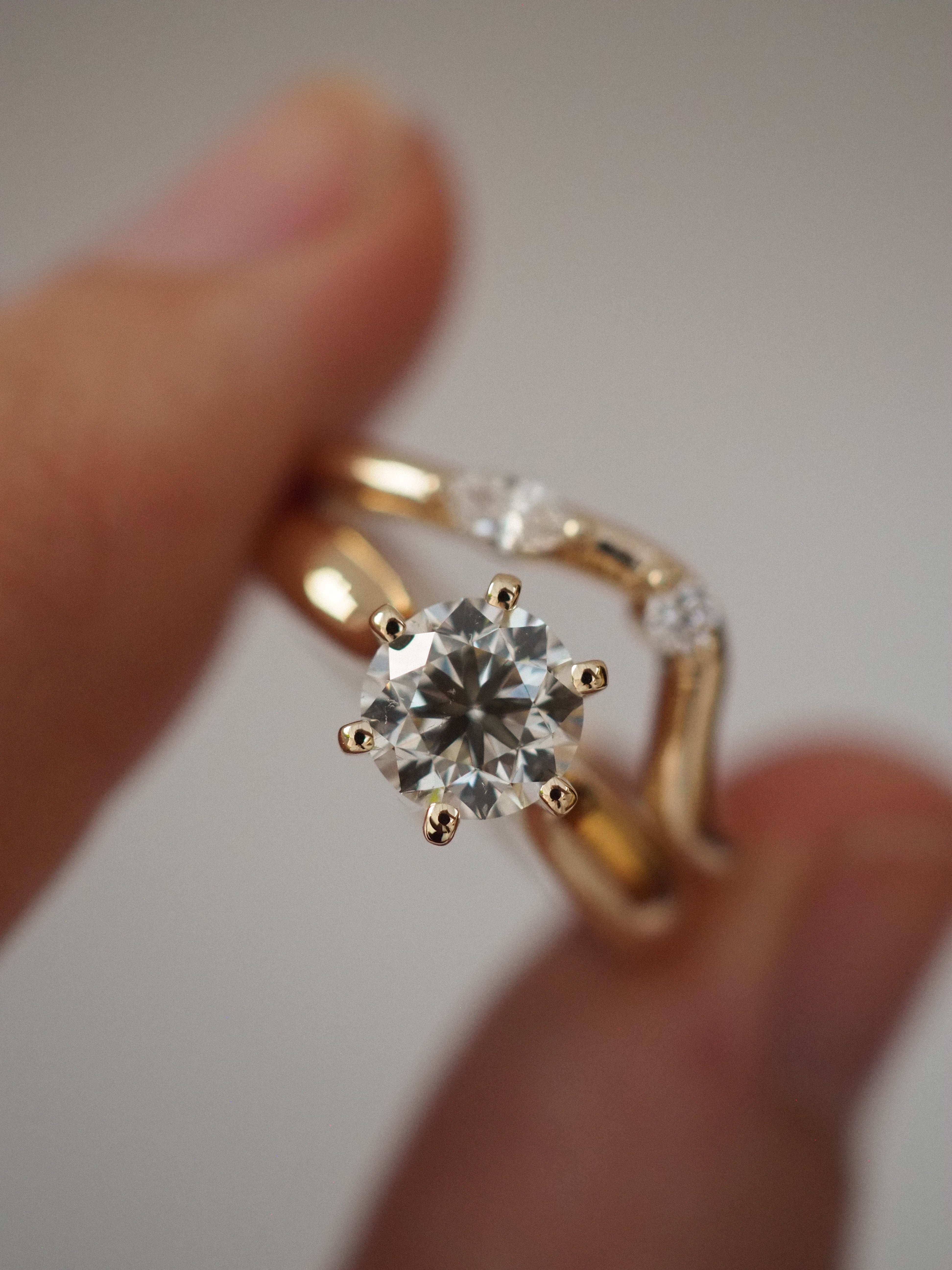 0.3 TCW Round Half Eternity Lab Grown Diamond Wedding Band