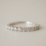0.3 TCW Round Half Eternity Lab Grown Diamond Wedding Band