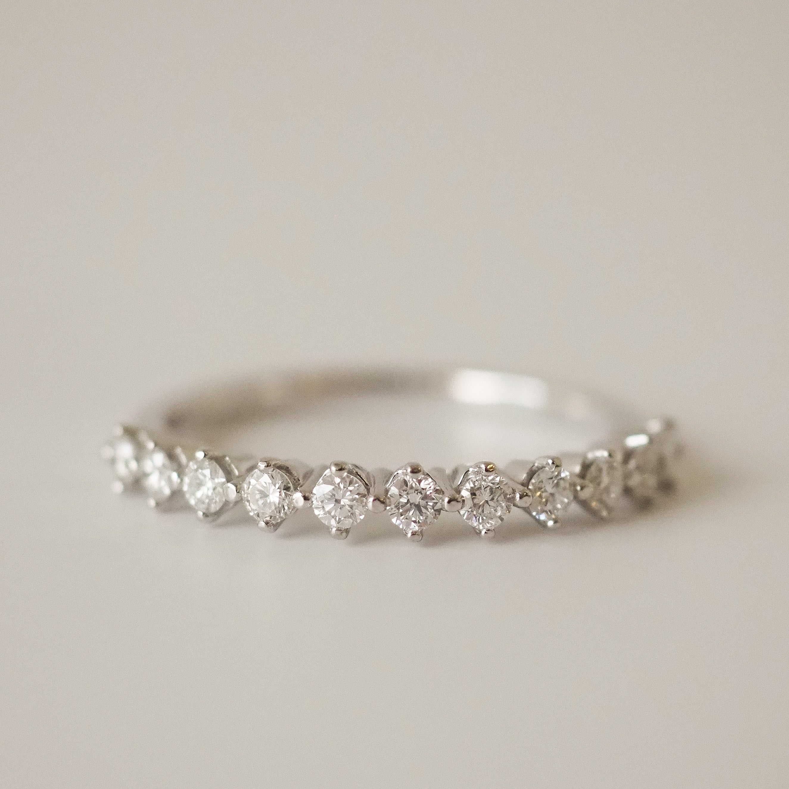 0.3 TCW Round Half Eternity Lab Grown Diamond Wedding Band