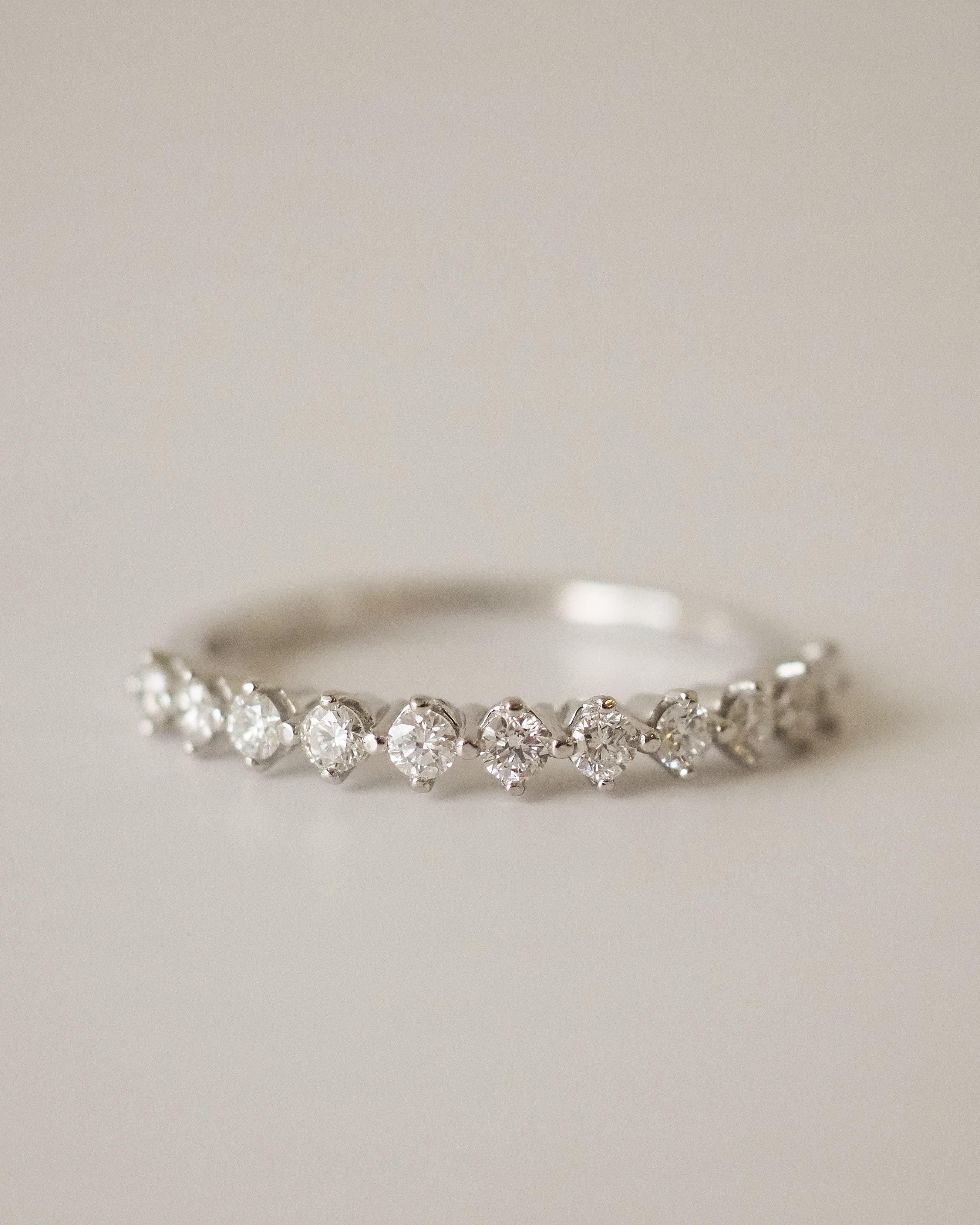 0.3 TCW Round Half Eternity Lab Grown Diamond Wedding Band
