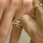 0.3 TCW Round Half Eternity Lab Grown Diamond Wedding Band