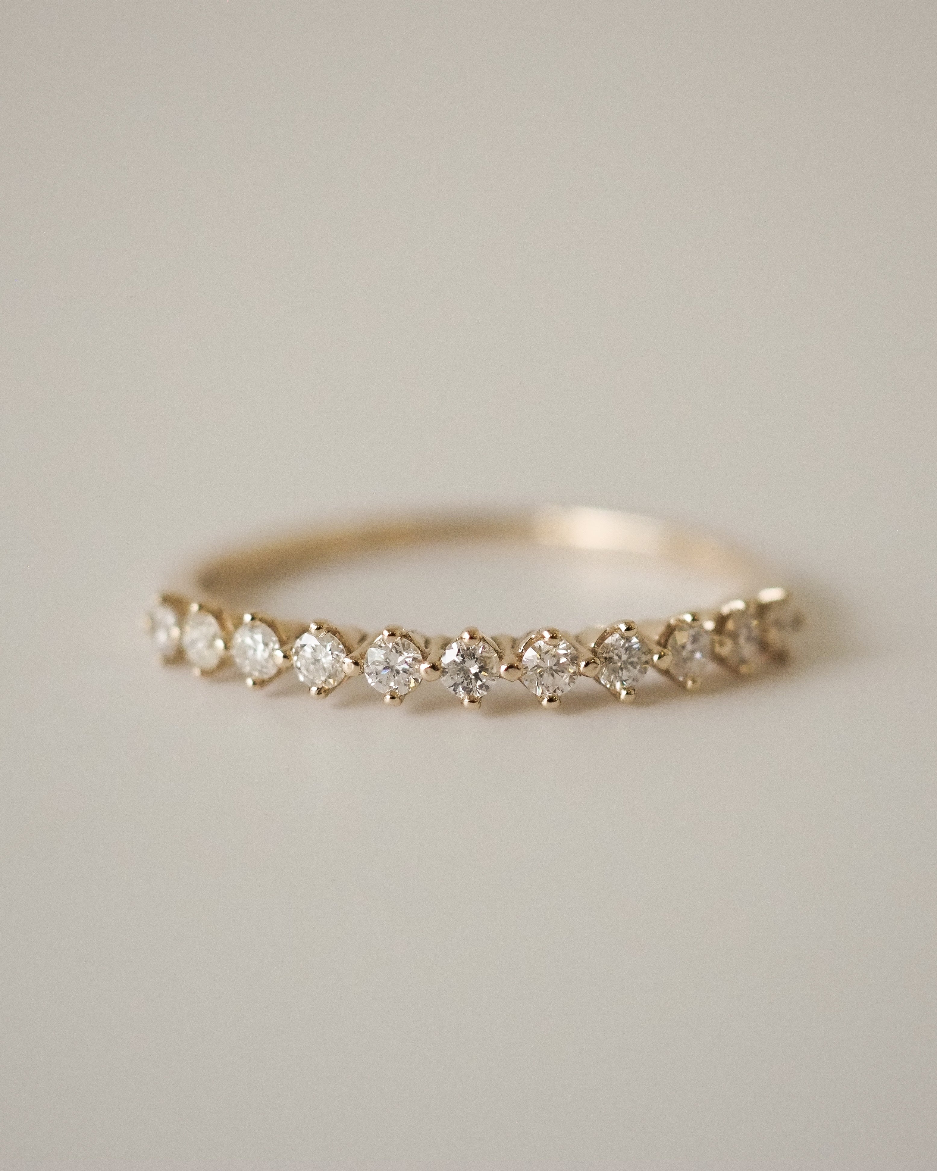 0.3 TCW Round Half Eternity Lab Grown Diamond Wedding Band
