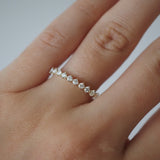 0.3 TCW Round Half Eternity Lab Grown Diamond Wedding Band