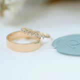 0.3 TCW Round Half Eternity Lab Grown Diamond Wedding Band