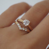 0.3 TCW Round Half Eternity Lab Grown Diamond Wedding Band