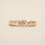 0.3 TCW Round Half Eternity Lab Grown Diamond Wedding Band