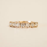 0.3 TCW Round Half Eternity Lab Grown Diamond Wedding Band