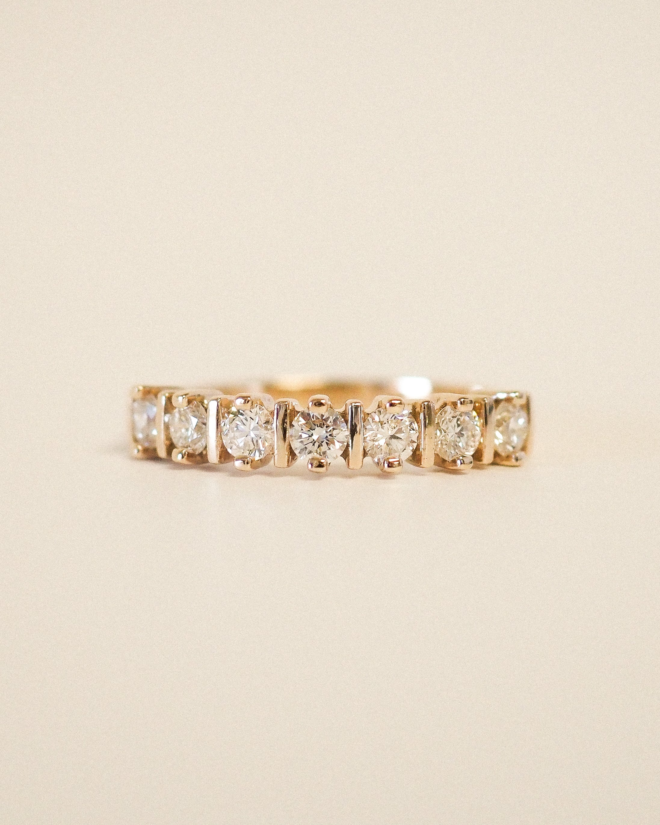 0.3 TCW Round Half Eternity Lab Grown Diamond Wedding Band