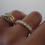 0.3 TCW Round Half Eternity Lab Grown Diamond Wedding Band