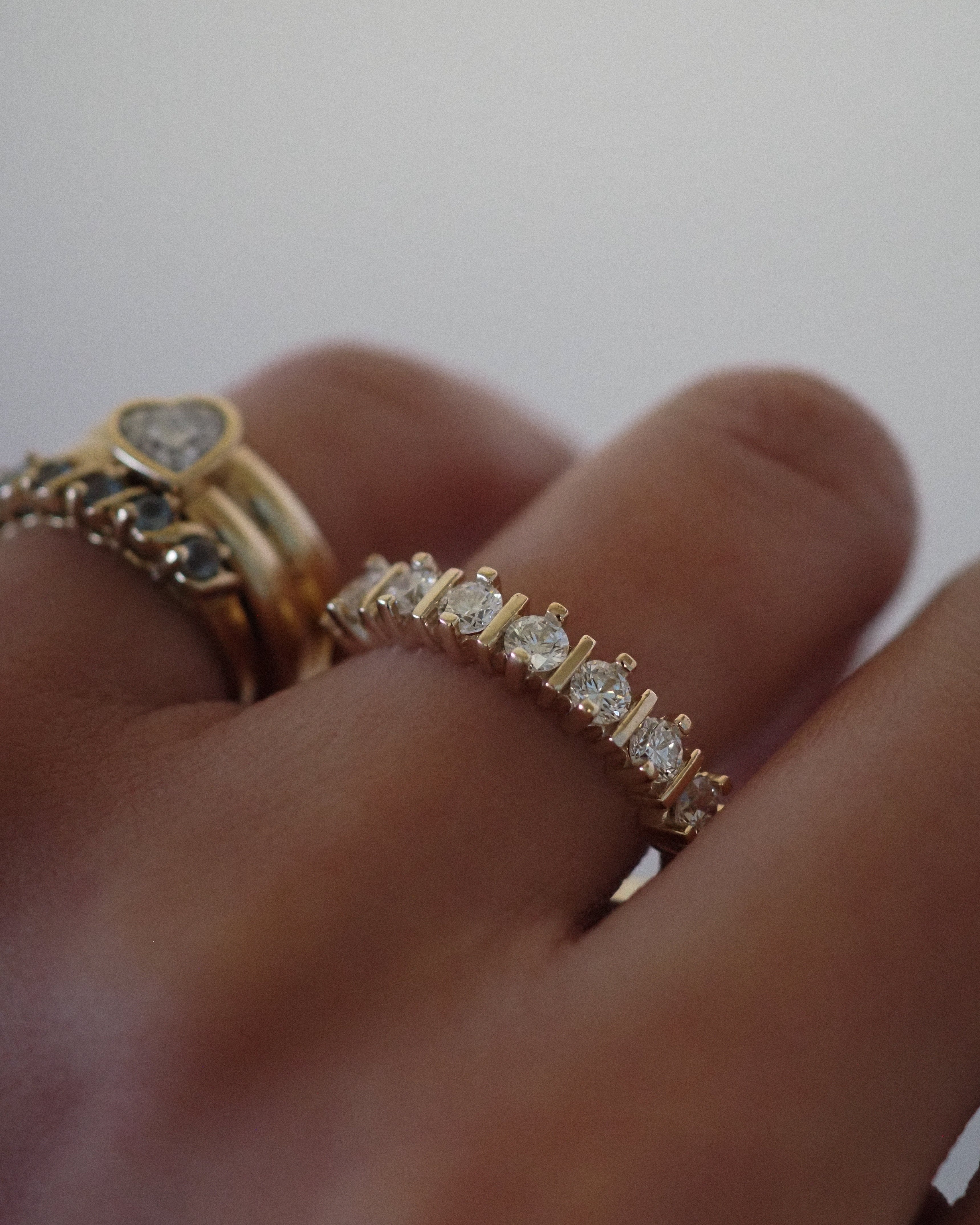 0.3 TCW Round Half Eternity Lab Grown Diamond Wedding Band